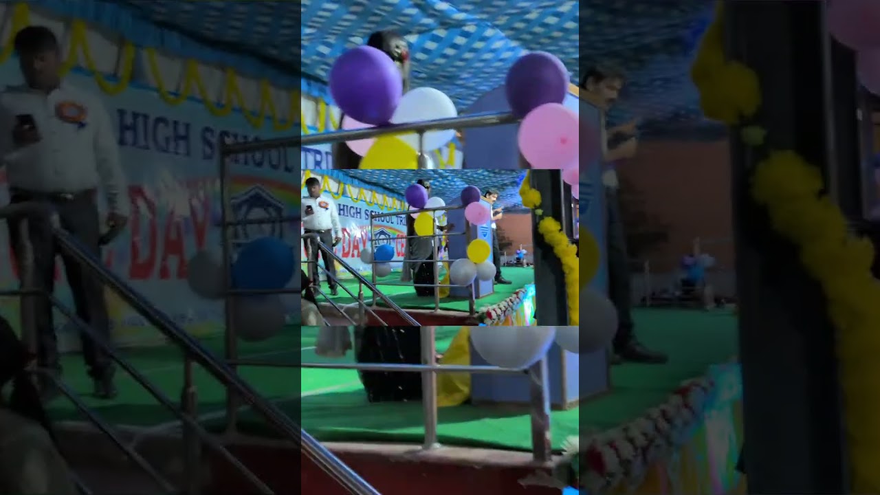 Alpha high school, Tripuram, annual day from empty to Elegant.😊🫡