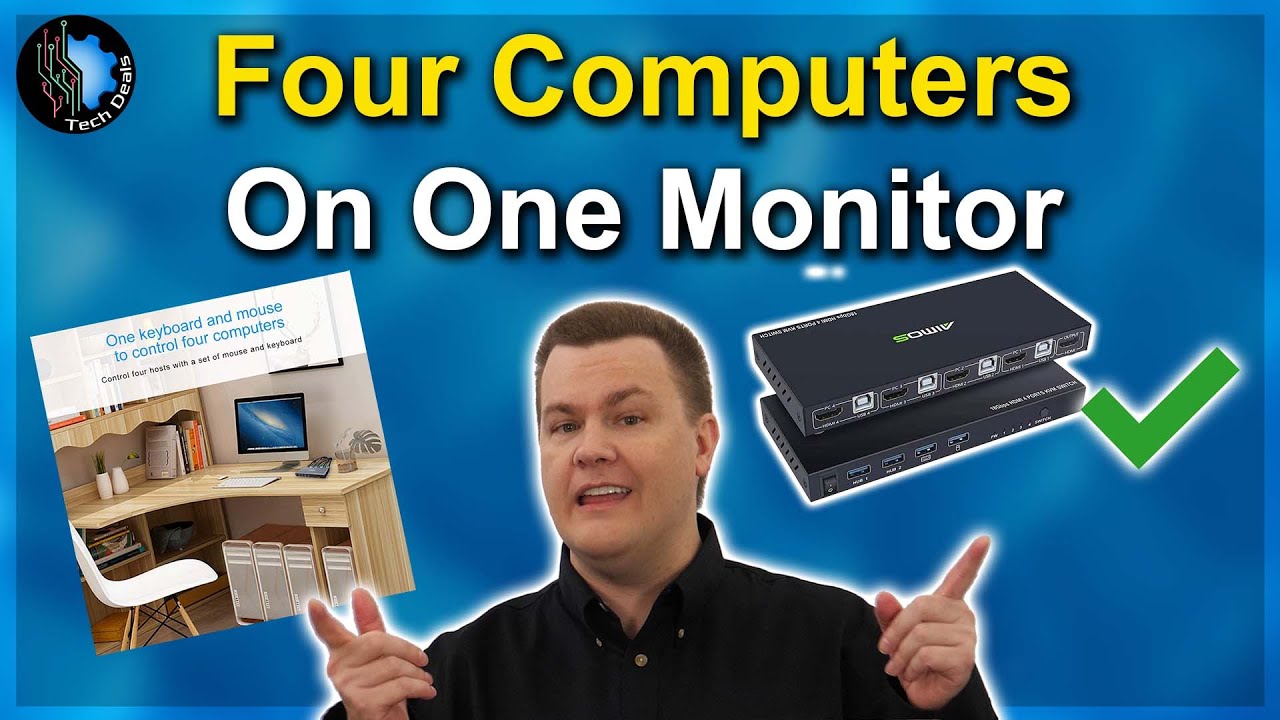 Несколько компьютеров? Не проблема — добавьте KVM-переключатель, чтобы поддерживать порядок на ра...