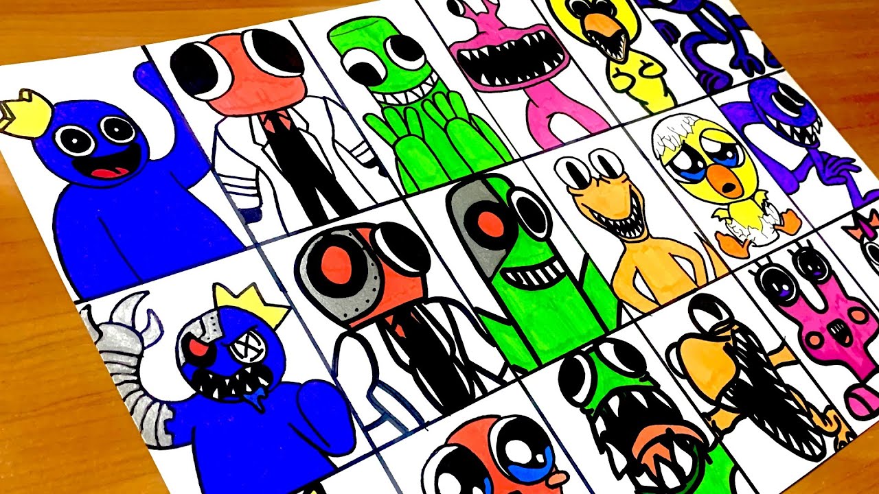 DRAWING RAINBOW FRIENDS ALL