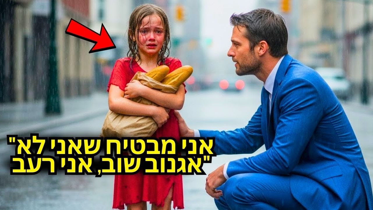 הילדה הענייה אומרת בבכי למיליונר: 