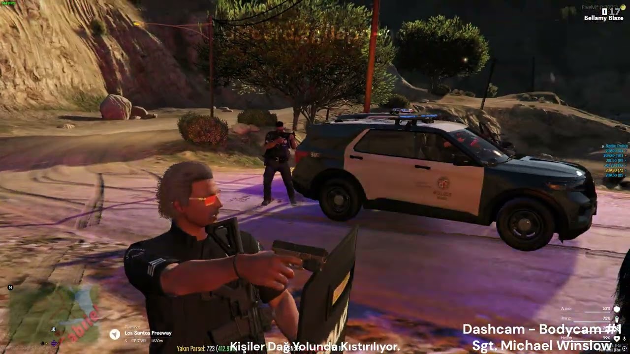 LAPD Memurları Silahlı Saldırı Şüphelilerini Etkisiz Hale Getirildi