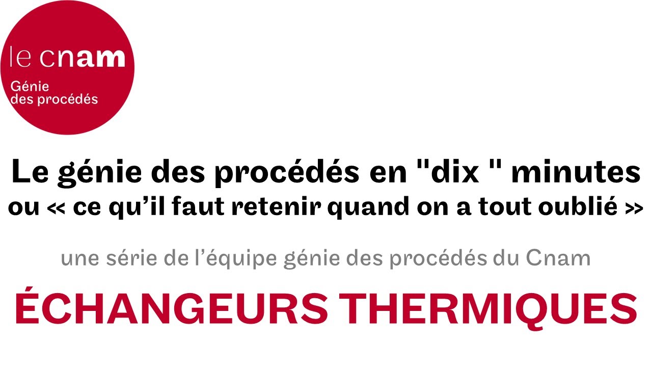 les échangeurs thermiques