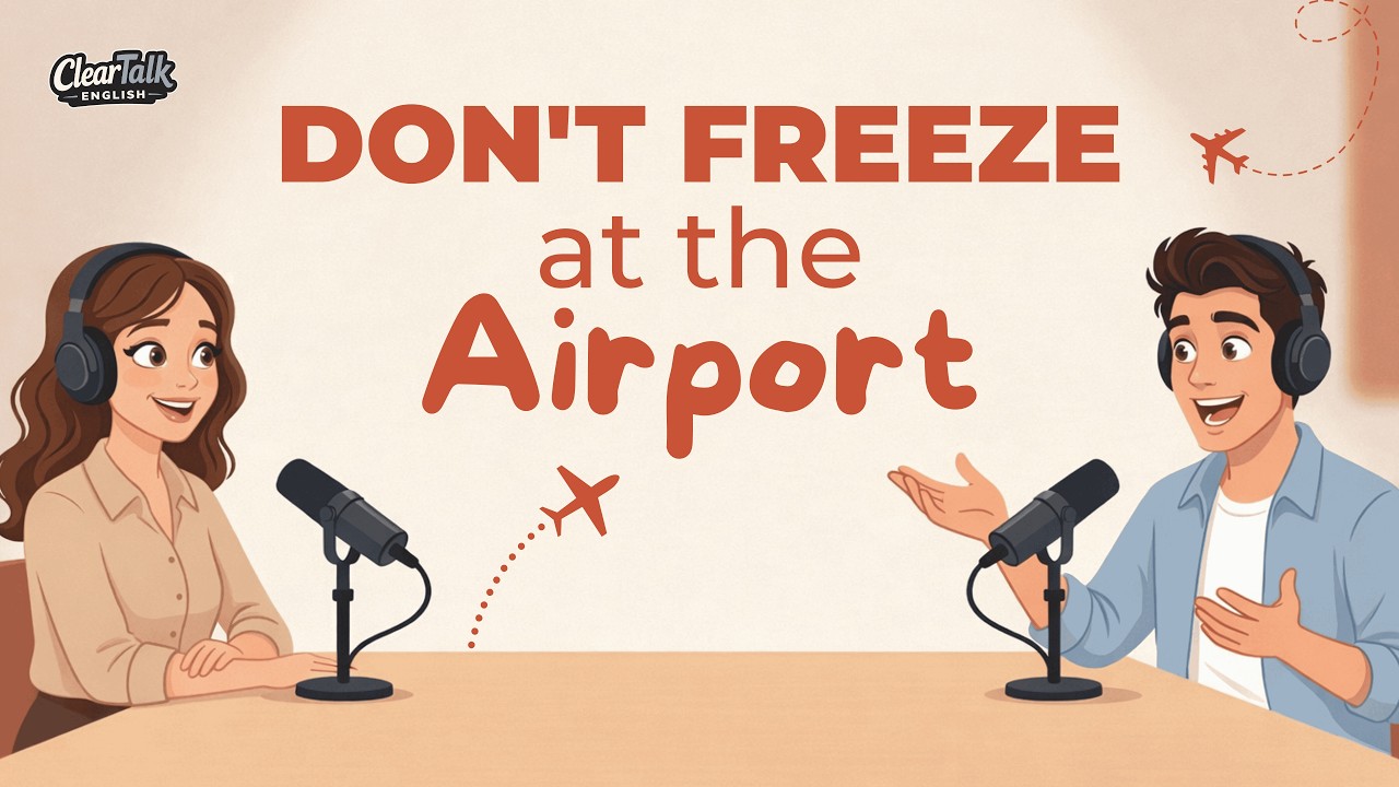 English Podcast for Easy English Conversation | What to Say at the Airport in English