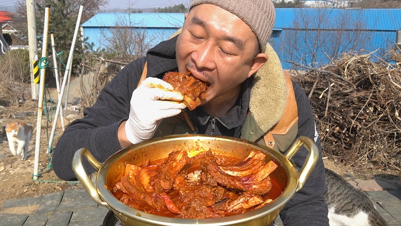 등갈비야~~너 이렇게 맛있어도 되니?🤭(Deunggalbi(Hot spicy Grilled Back Ribs)Mukbang eating show)