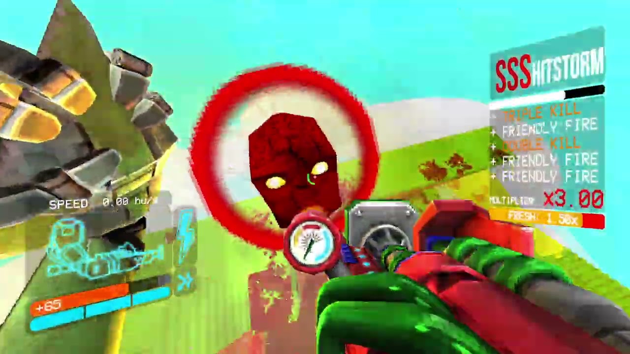 Messing around in cybergrind with funny textures