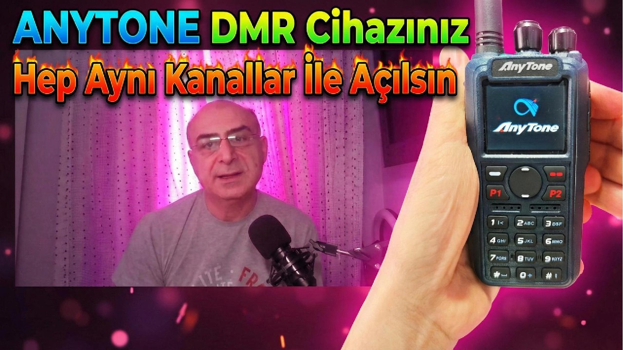 Anytone DMR El Telsizi - Açılışta Varsayılan Kanal Ayarlama (Adım Adım Anlatım)