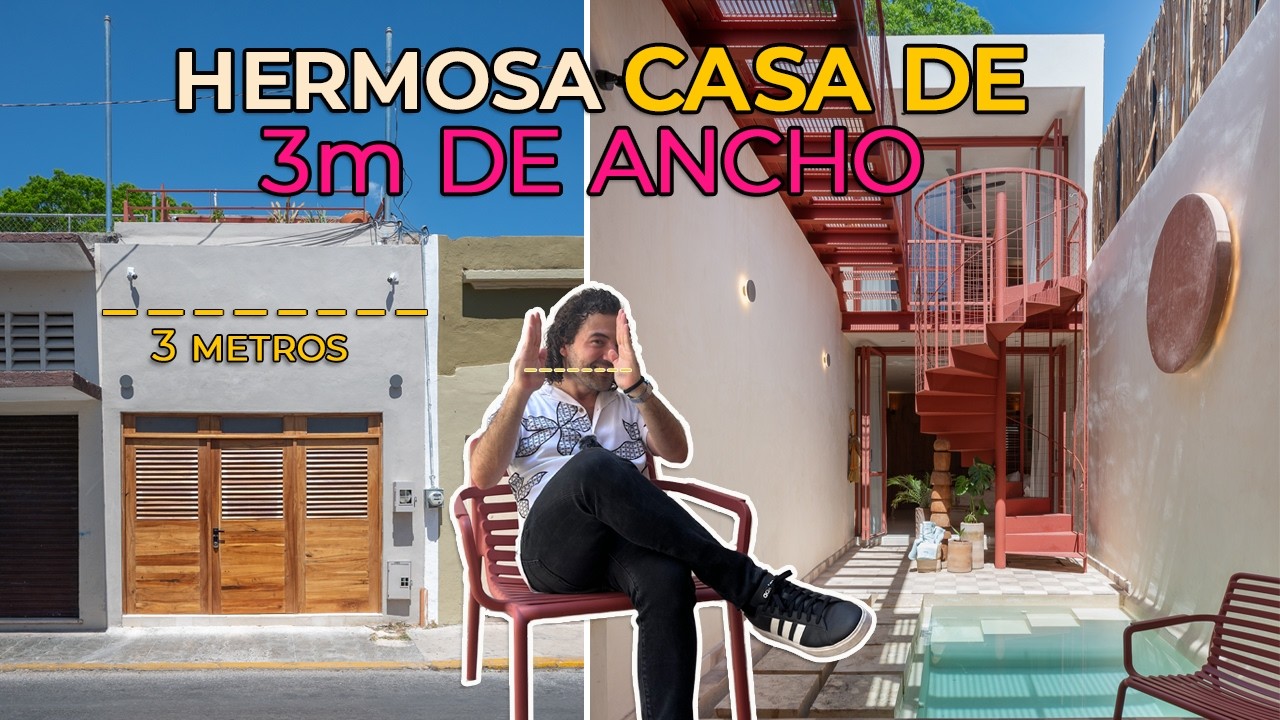 Casa "PASILLO” REMODELADA con detalles INCREÍBLES de CARPINTERÍA y HERRERÍA 🤯