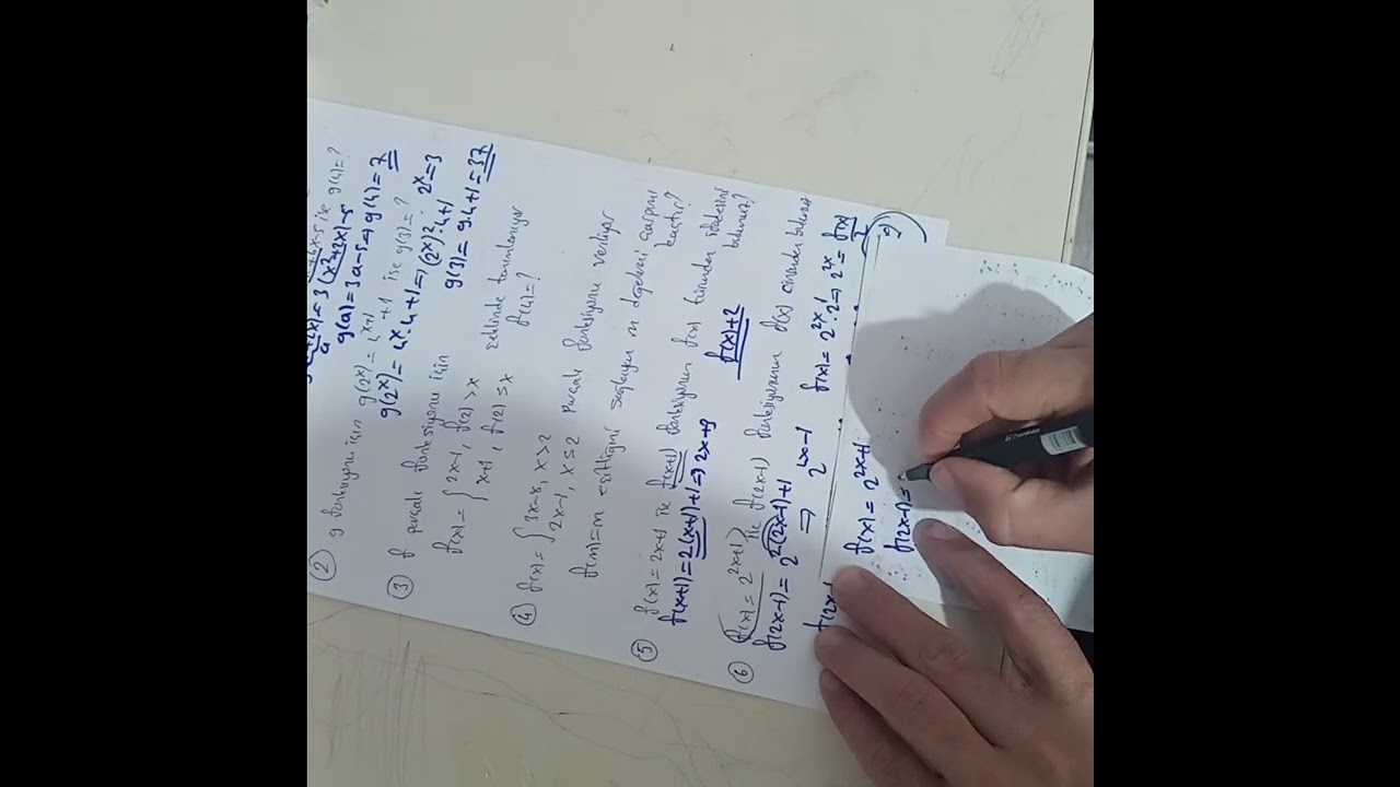 Fonksiyonlar orta düzey soru çözümü 
