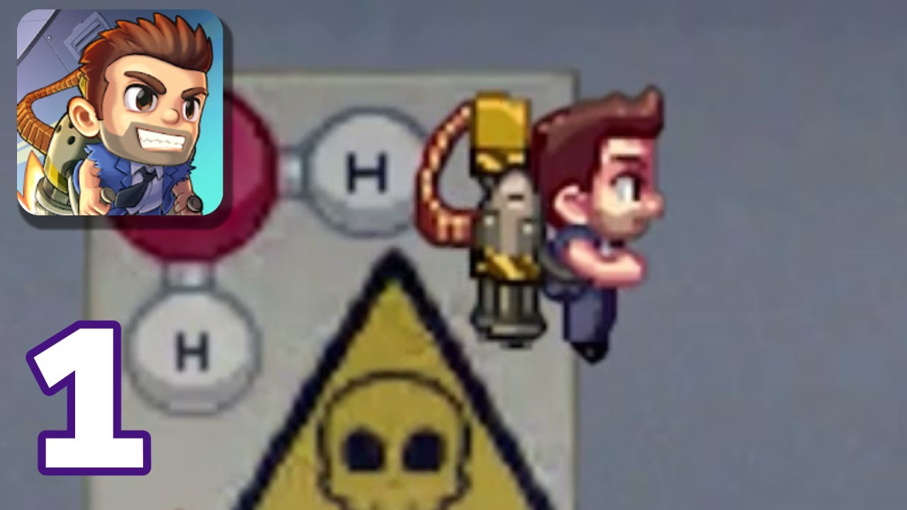 Jetpack Joyride - Gameplay Walkthrough Part 1 - Machine Gun Jetpack (iOS, Android)