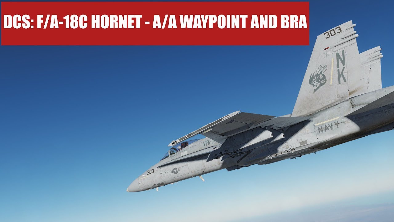 DCS: F/A-18C Hornet - A/A Waypoint and BRA Calls