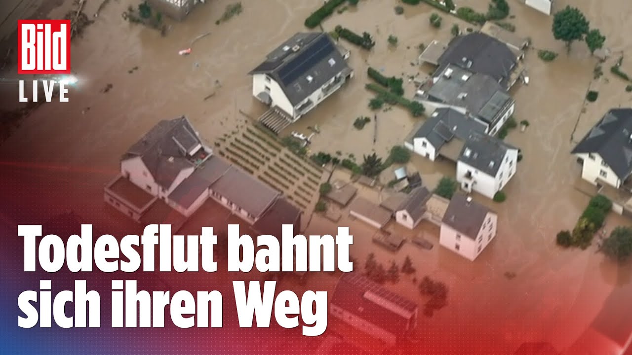 🔴(2/2) Hochwasser-Katastrophe Deutschland: mindestens 58 Tote in NRW & Rheinland-Pfalz | BILD Live