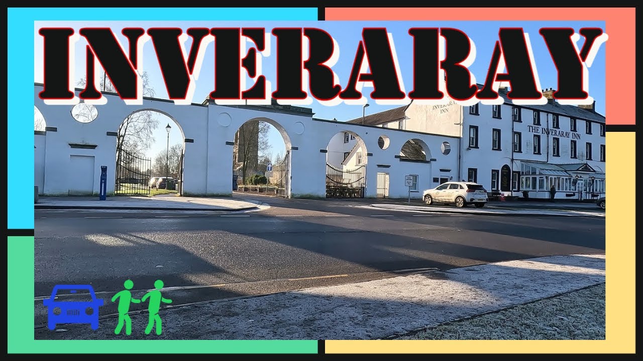 Inveraray, Argyll & Bute,  Scotland  - Drive & Walk Through