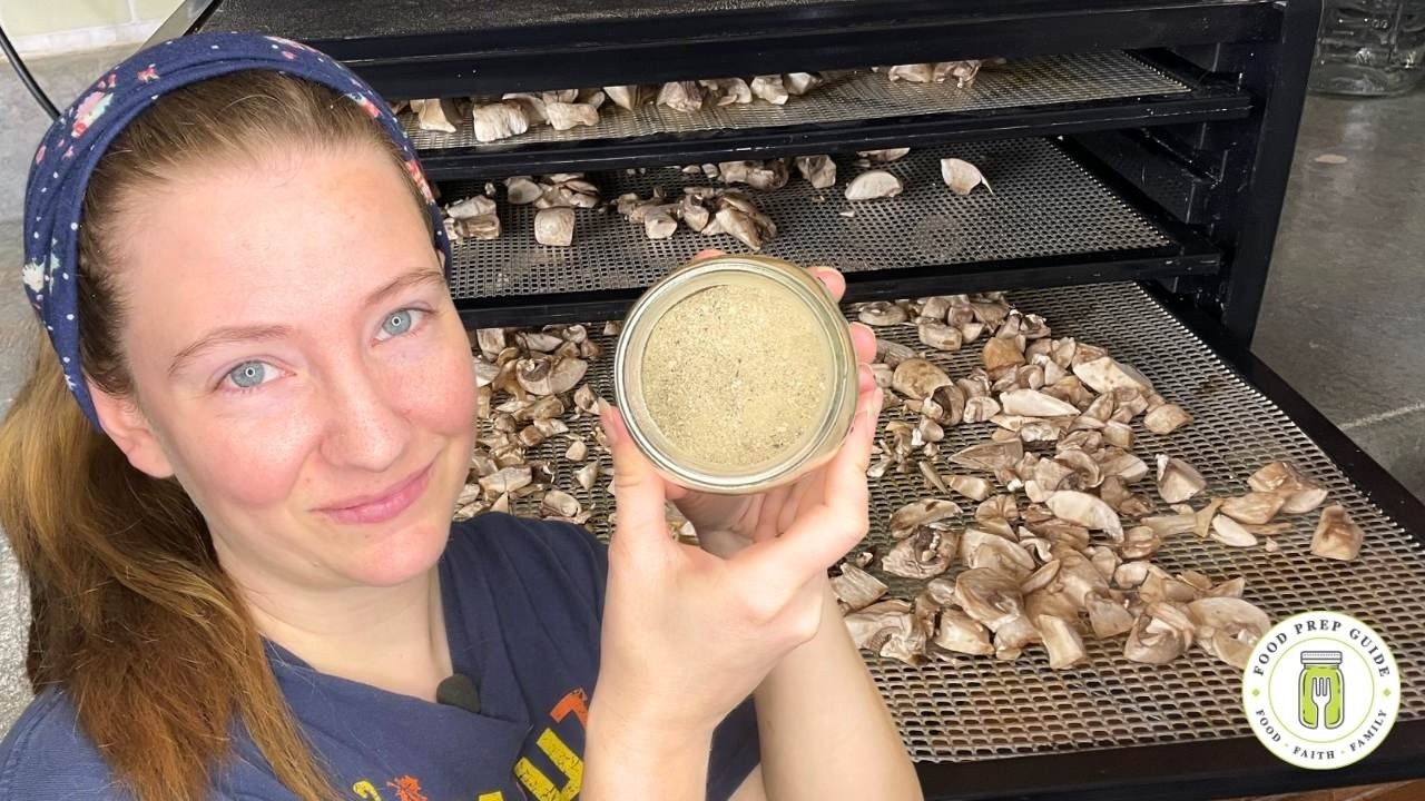 Простой домашний грибной порошок для приготовления смесей из продуктов, которые всегда есть под р...