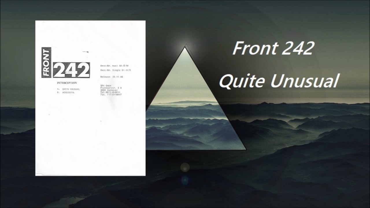 Front 242 - Quite Unusual ( Unlimited Version )