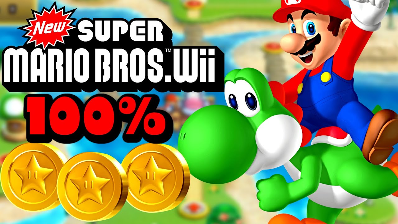 New Super Mario Bros. Wii 100% Walktrough 🎉 All Star Coins #7