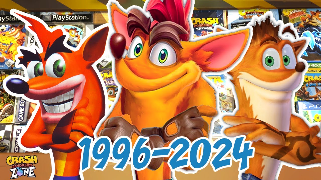 TUTTI I GIOCHI DI CRASH BANDICOOT (1996-2024)