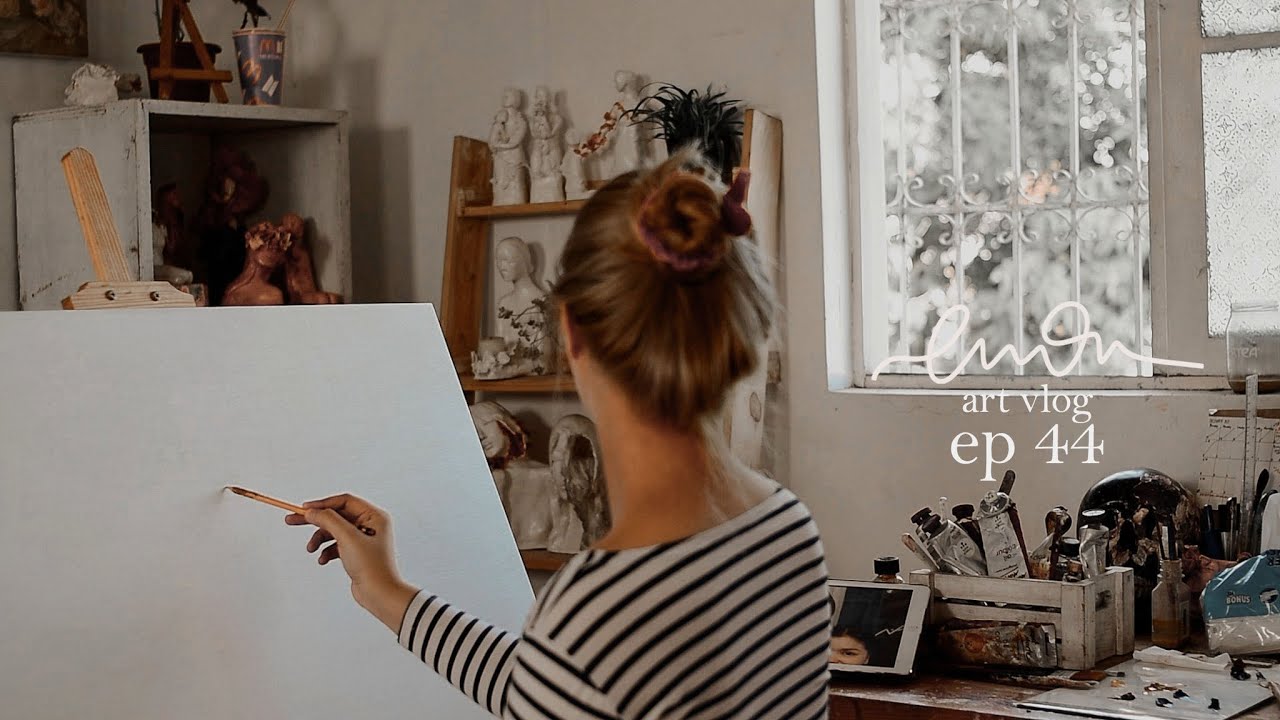 Relaxing art vlog | Three Sisters oil painting