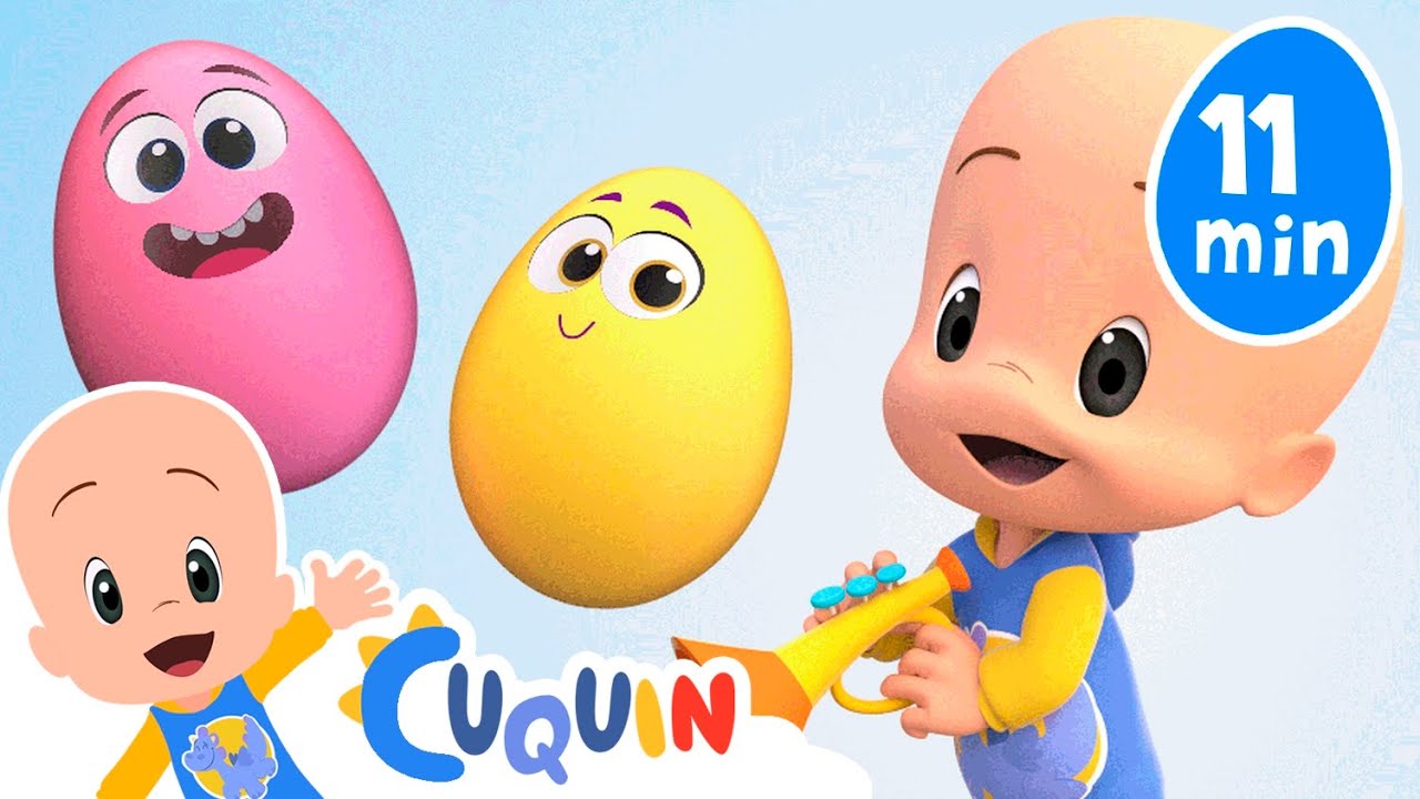Surprise Eggs with elephants | Singing and Learning with Cuquin