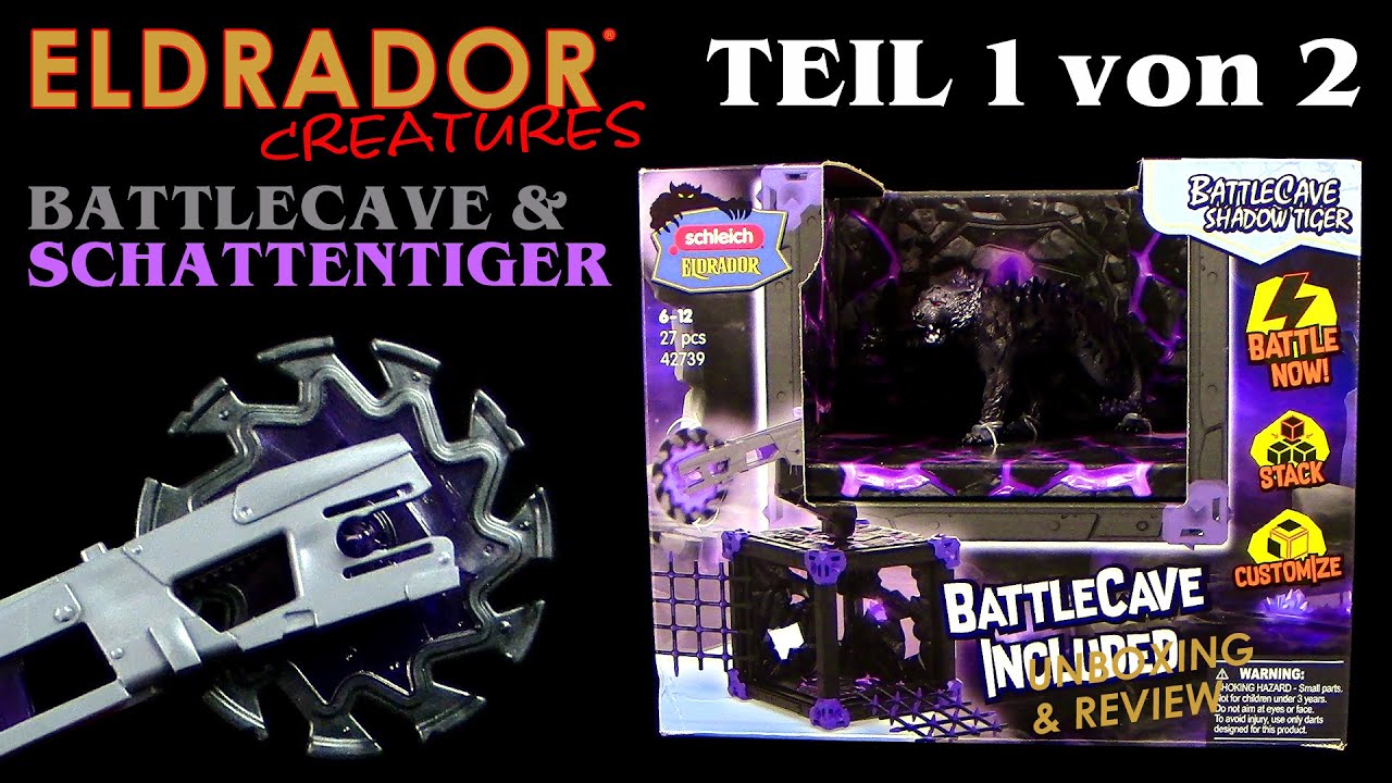 Schleich ® Eldrador ® Battlecave Schattentiger 42739 Shadow Tiger - Unboxing Teil 1 von 2