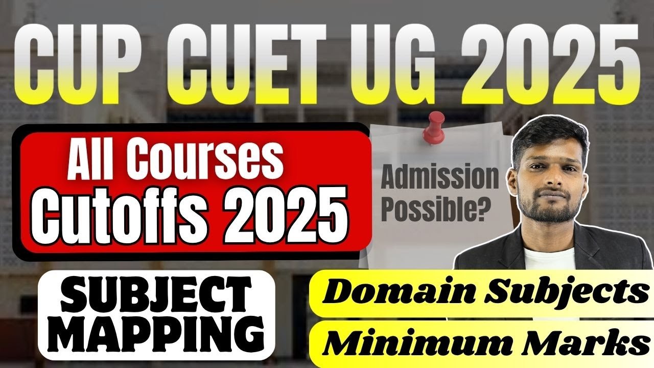 Central University of Punjab Cutoffs 2025 |  B.Tech, B.Pharm, BA LLB Eligibility + CUET Subjects