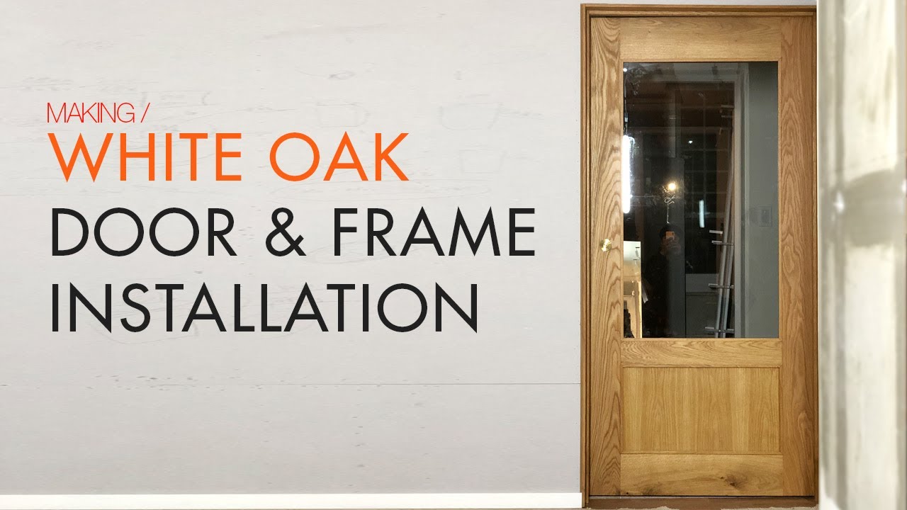 W84_Wood door frame installation