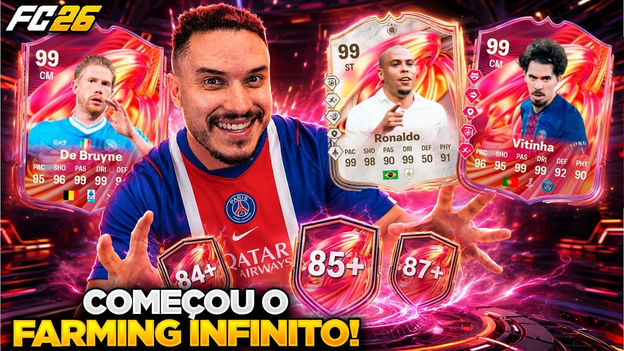FC 26 l FARMING INFINITO FINALMENTE COME&Ccedil;OU! DME 99 DO VITINHA SAIU, VAMOS FARMAR!