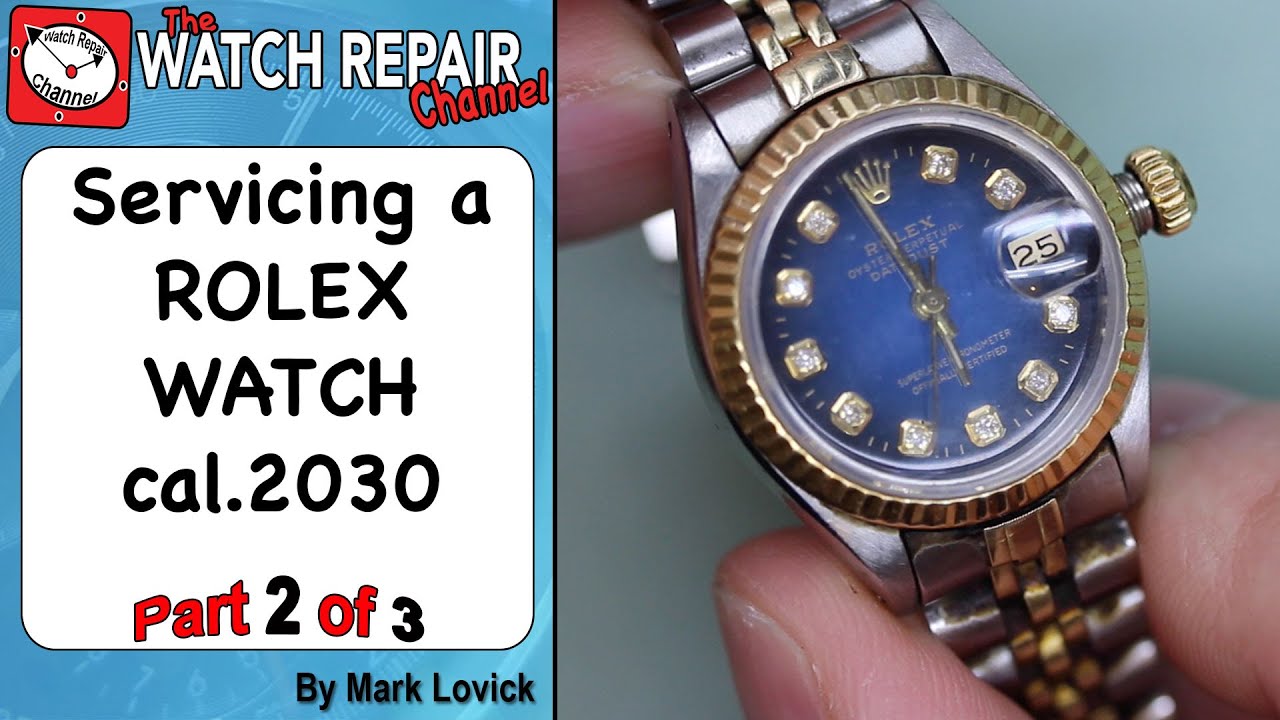 Rolex cal 2030 Ladies Watch Service. Part 2 of 3. See whats inside. Watch Repair Tutorials