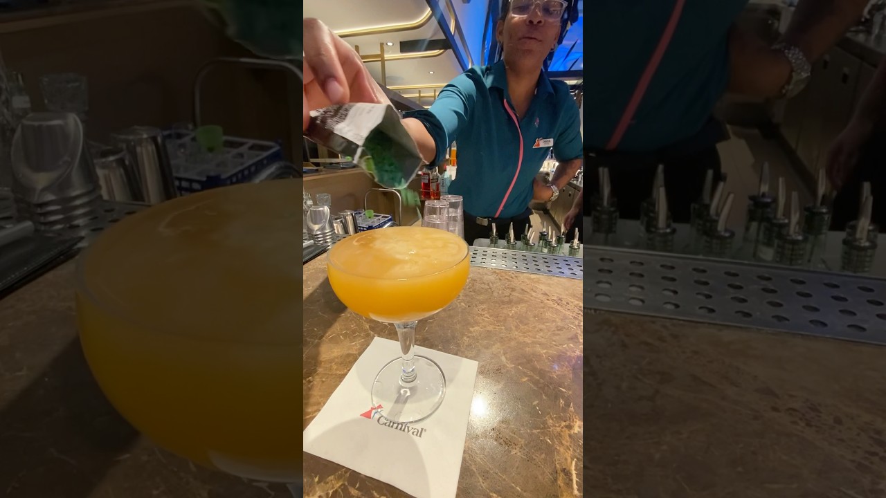 Carnival Cruise lines drink package is a must! #shorts #shortvideo #fyp #drinks #carnival #cruising