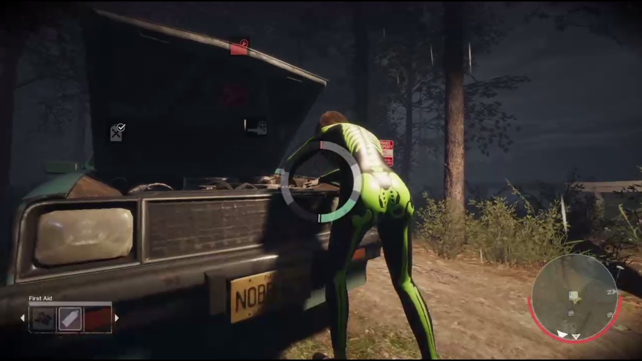 Friday the 13th Game A.J. Mason Gameplay Crystal Lake Green Skeleton Halloween DLC Part IV Jason