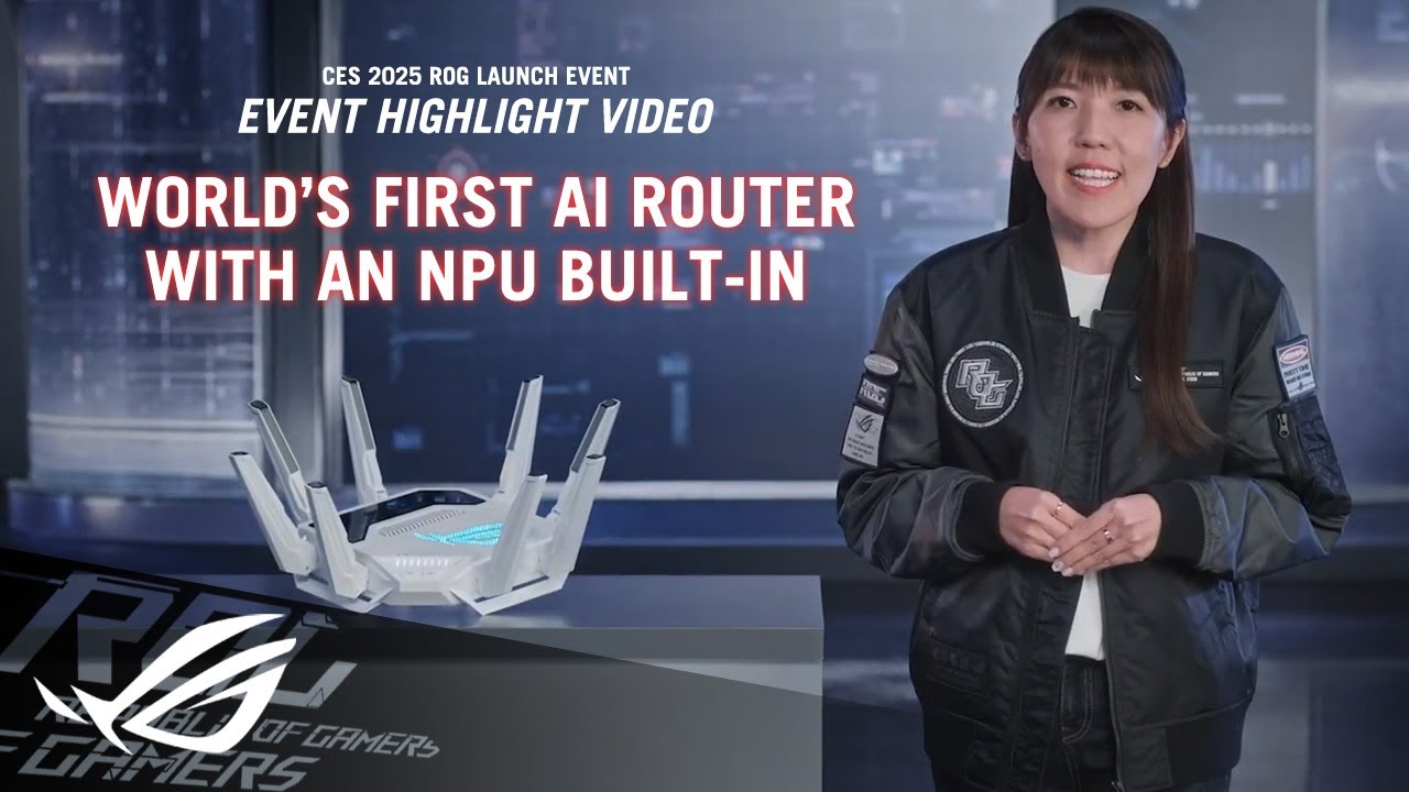 2025 CES Highlight - World's First AI Router with A NPU Built-in ROG Rapture GT-BE19000AI | ROG