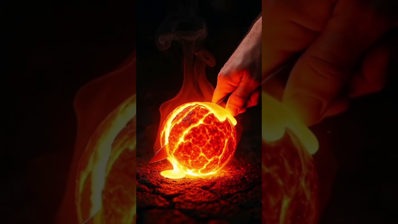 asmr lava object cut 