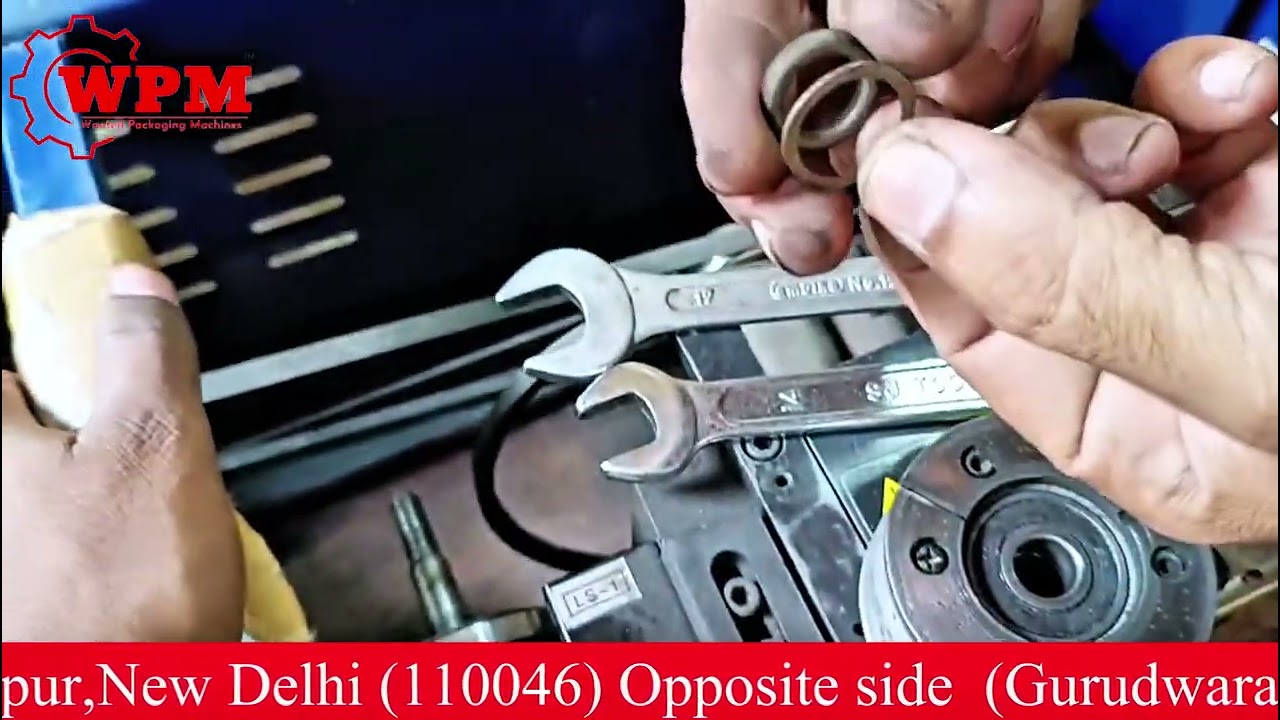 STRAPPING MACHINE PROBLEM GEAR BOX | CLUTCH  SERVICE | SETTING OF STRAPPING MACHINE #strapping