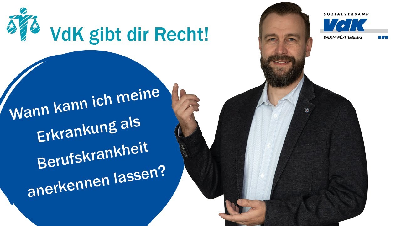 Anerkennung einer Berufskrankheit - VdK gibt dir Recht! #1