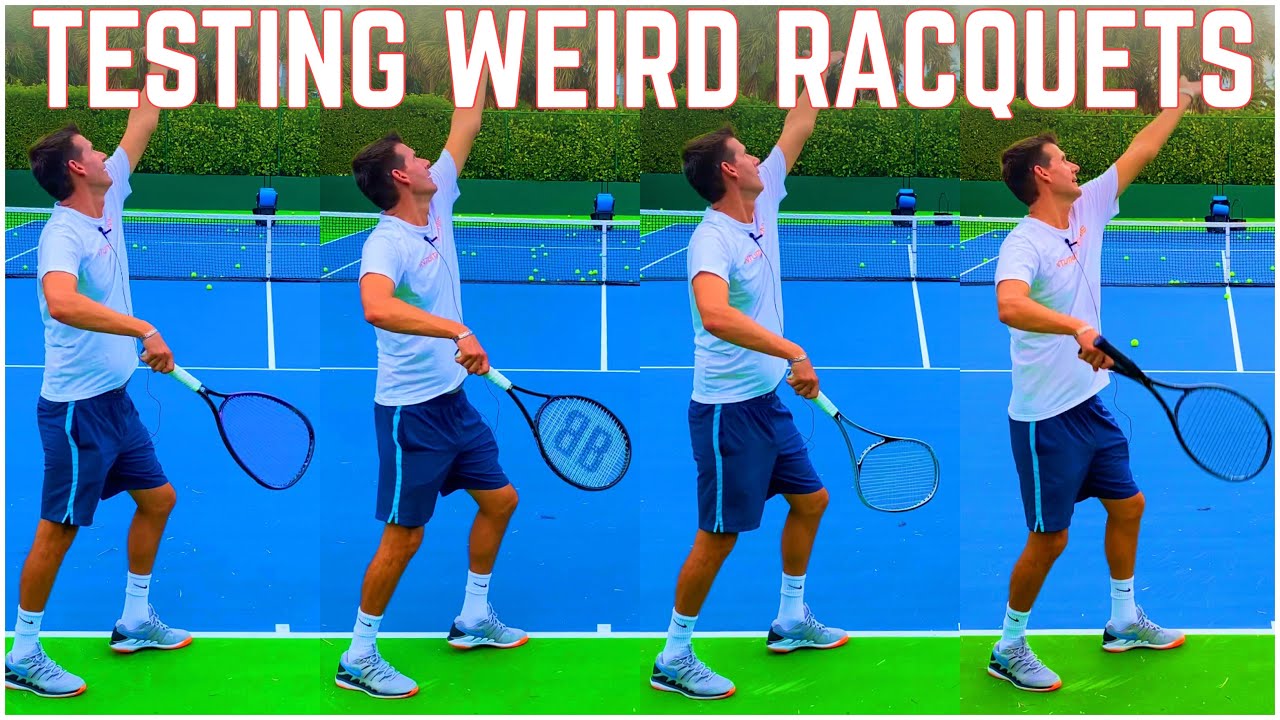 Testing Weird Tennis Racquets | Snauwaert Ergonom, Wilson Sledgehammer, Blackburne, Battistone FS