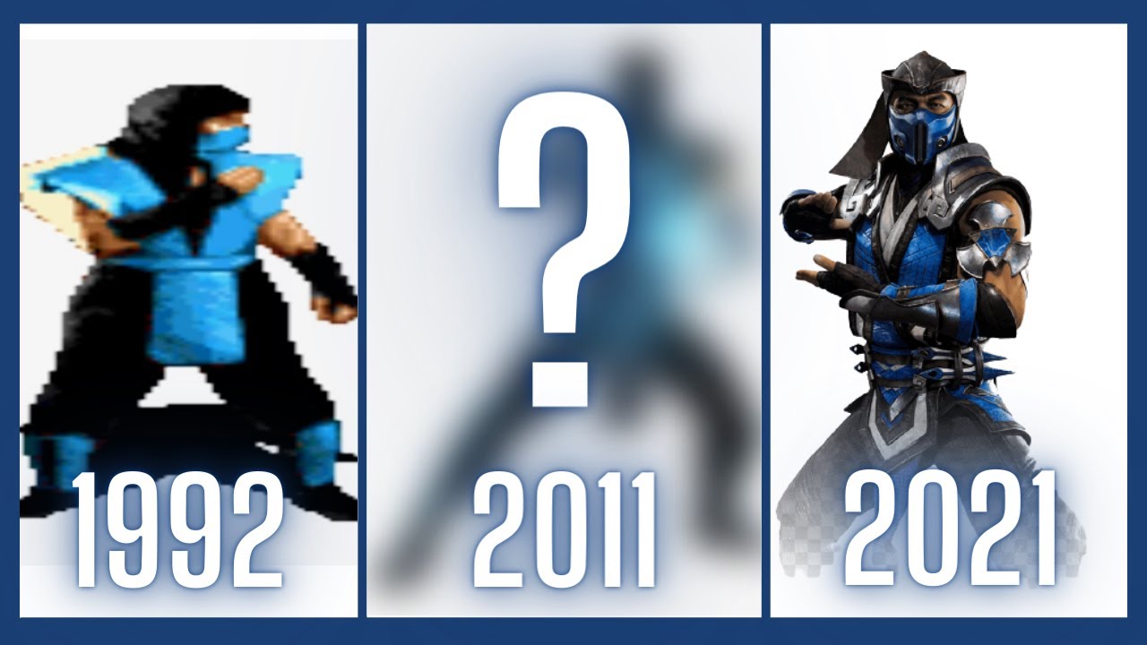 Evolution of Mortal Kombat Characters Sub Zero 1992 - 2021