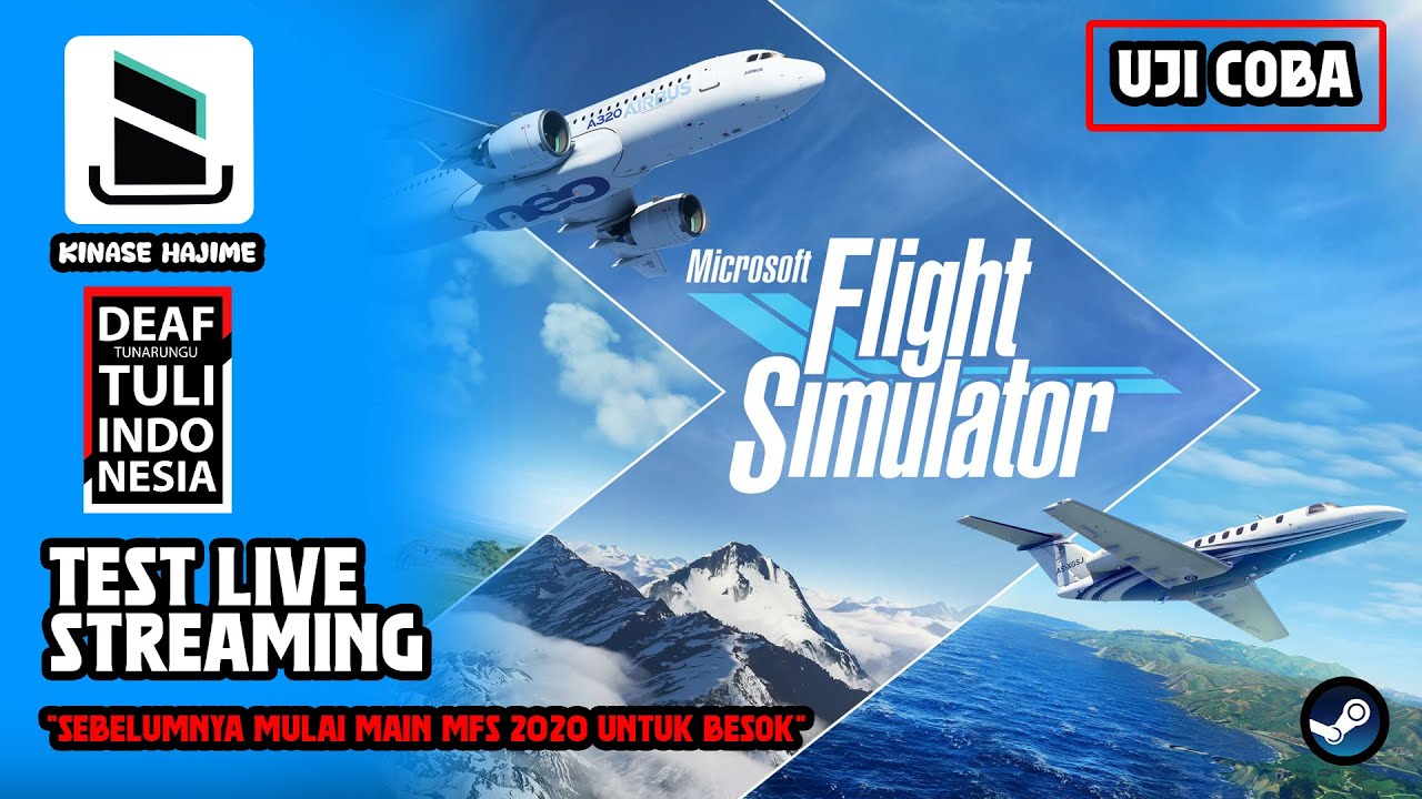 Ujicoba Microsoft Flight Simulator Indonesia Deaf