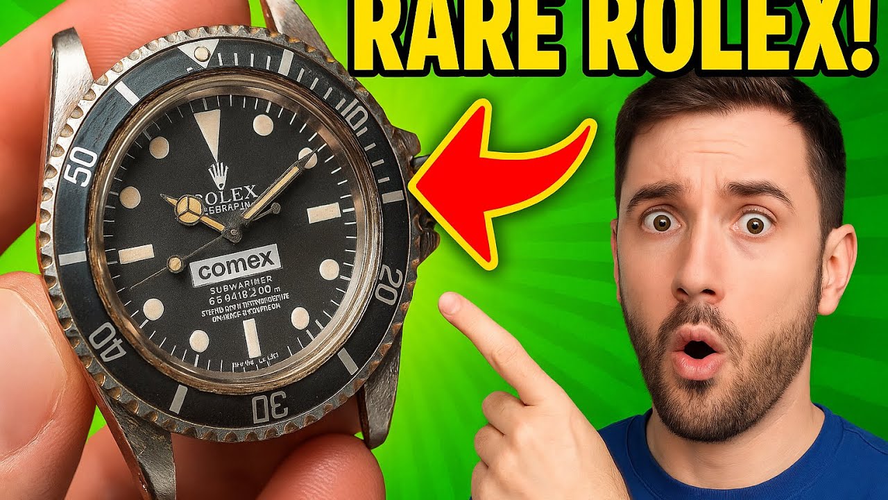 Repairing a rare Rolex submariner Comex watch complete disassembly, cleaning and oiling the movement