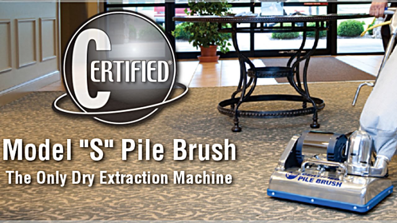 Certified Pile Brush Vacuum Cleaner - Dry Extraction Carpet Machine