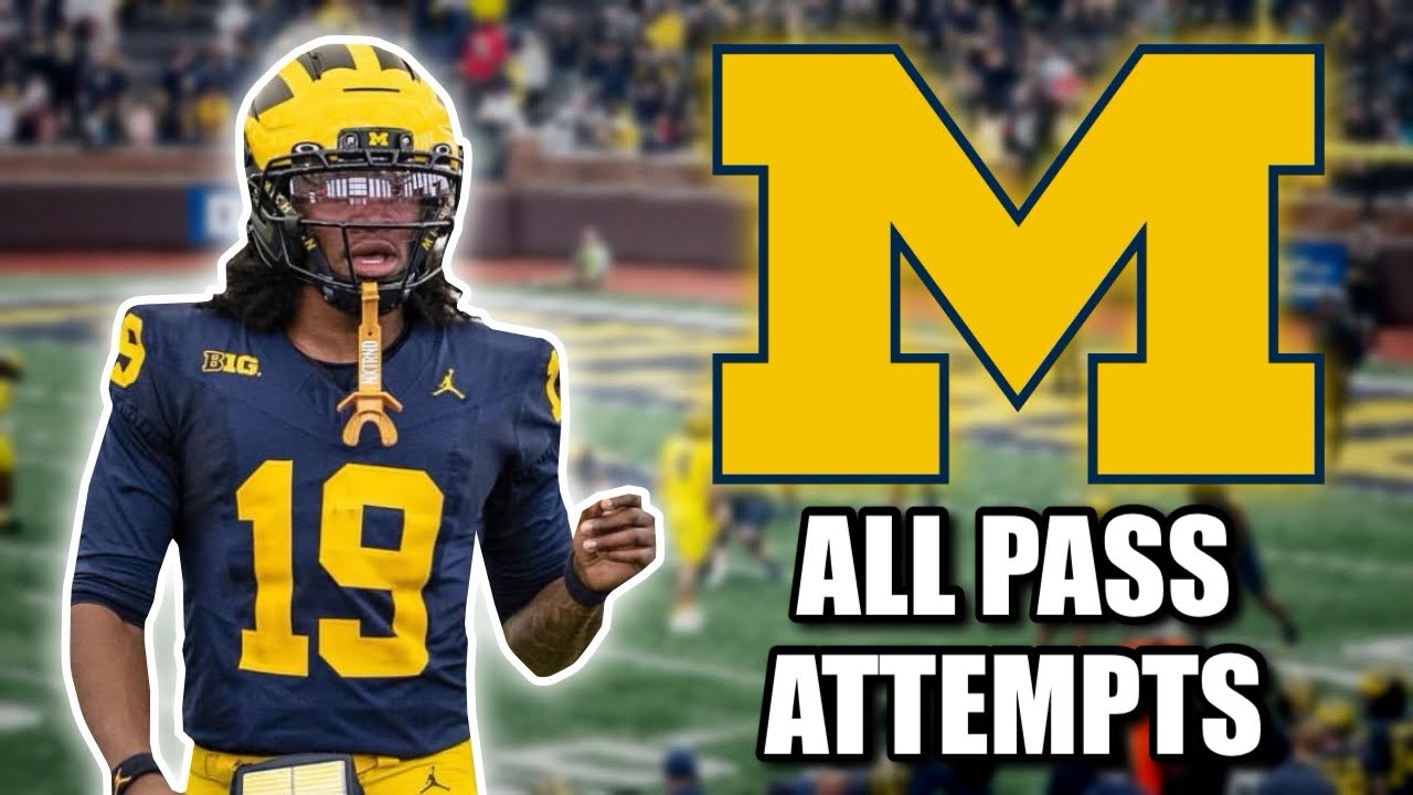 Bryce Underwood - All Spring Game Pass Attempts (2025)