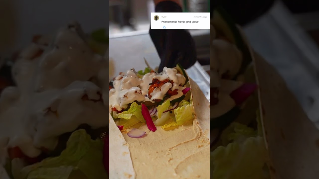 Come try out our chicken kebab wrap #foodie #mediterraneancuisine