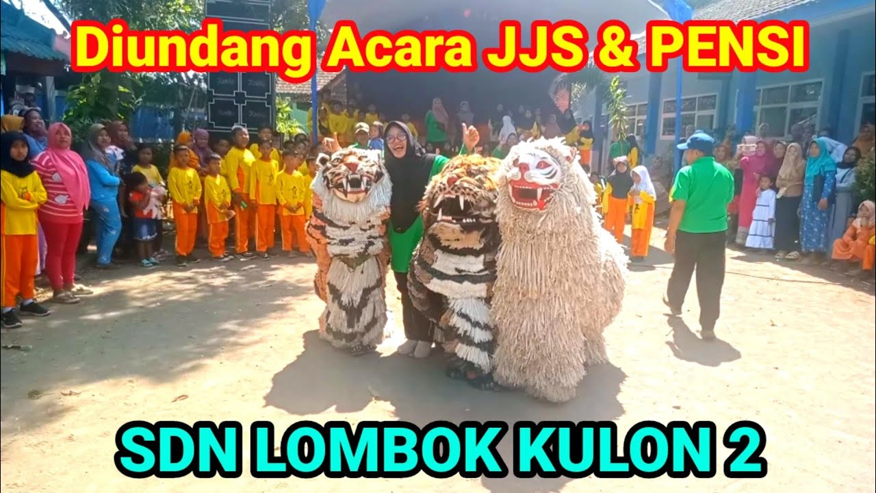 Wildan bersama kawan - kawan memeriahkan acara JJS di sekolahannya SDN LOMBOK KULON 2
