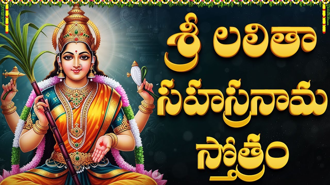 శ్రీ లలిత సహస్రనామం | Sri Lalitha Sahasranama Stotram With Telugu Lyrics