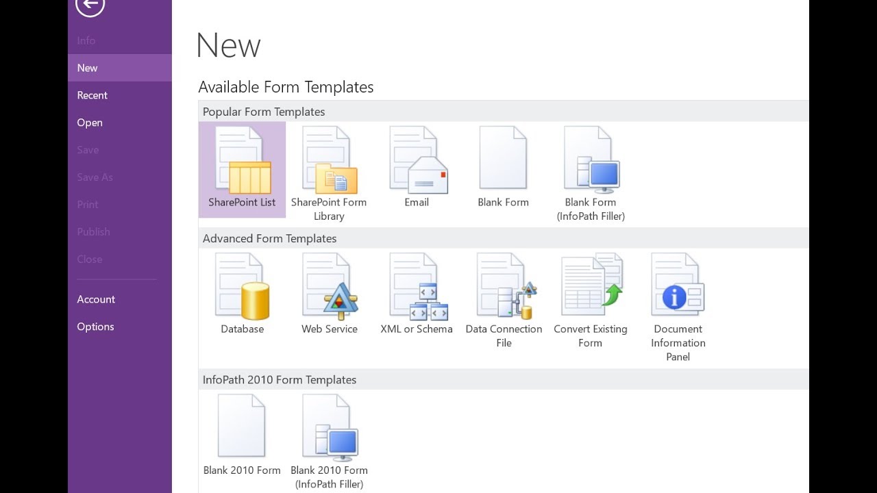 infopath 2013 tutorial for beginners - How to install and use it in sharepoint
