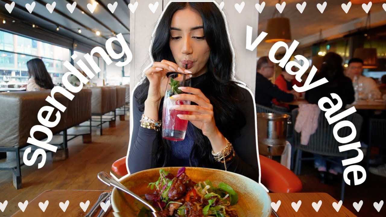 SPENDING VALENTINE'S ALONE | solo date, photoshoot, grwm, self-love & romanticising life