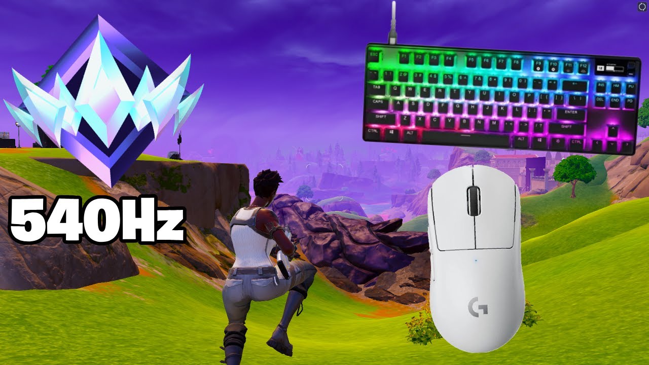 SteelSeries Apex Pro TKL ASMR 😴 Solo Gameplay 🏆 Satisfying Keyboard Fortnite 540 FPS 4K