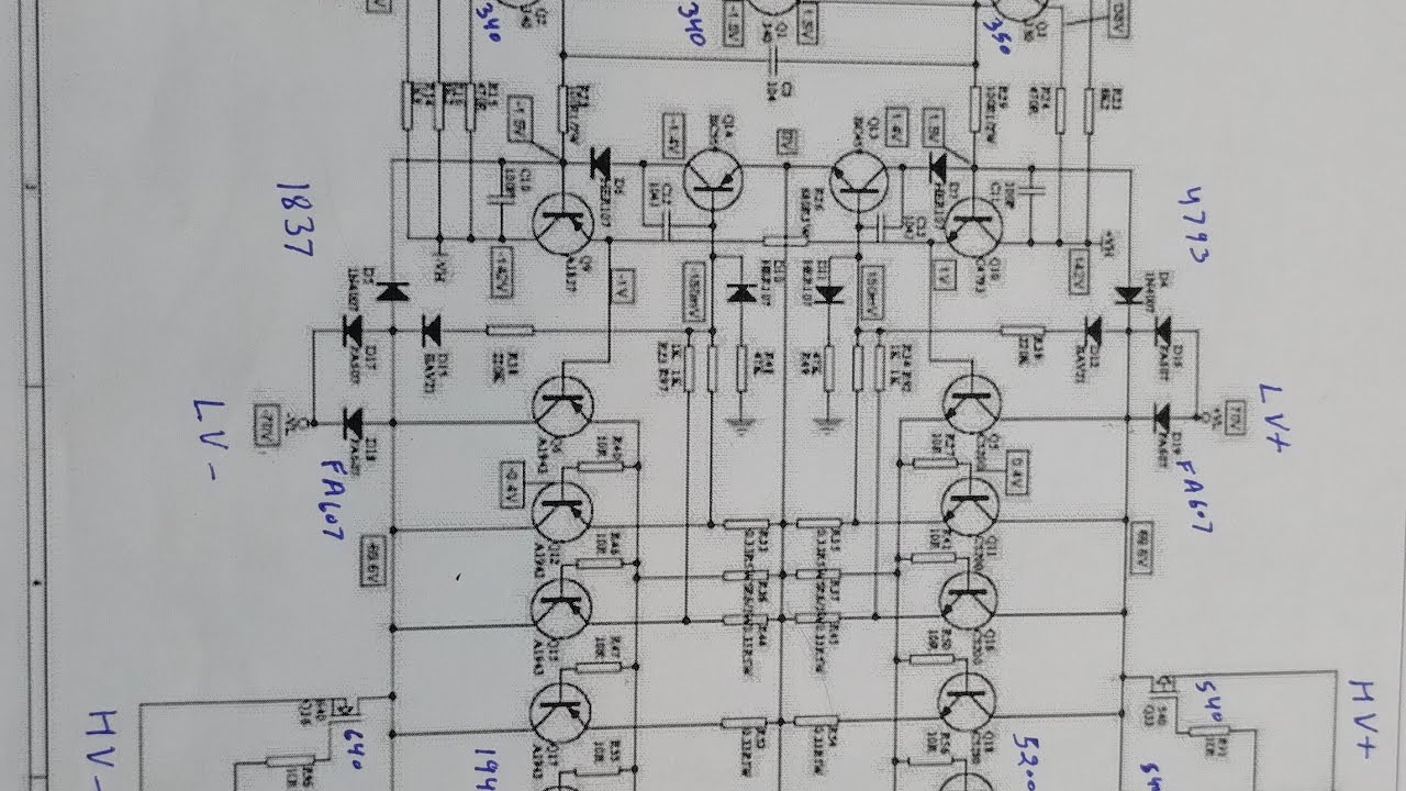 DJ 4000 Amplifier circuit diagram study (Amplifier Technique)