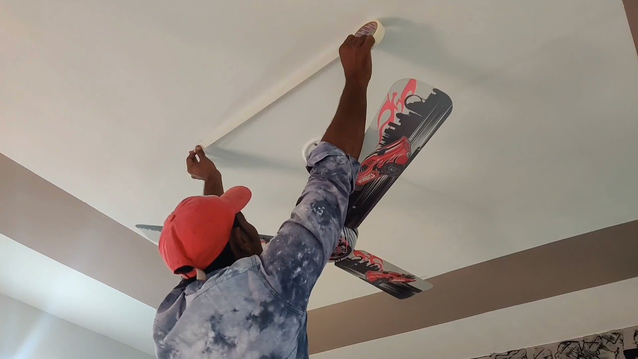 Ceiling design for masking tape