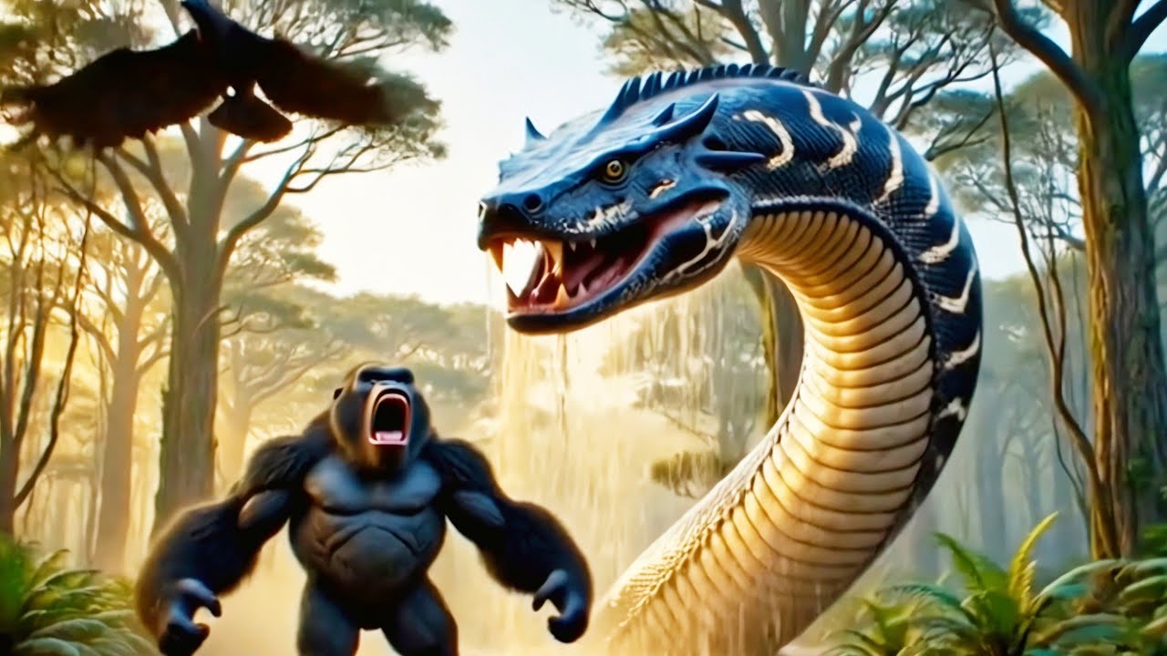 KING KONG vs TITANOBOA 🐍🔥 | The Most Dangerous Jungle Battle Ever | Epic Monster Fight 4K