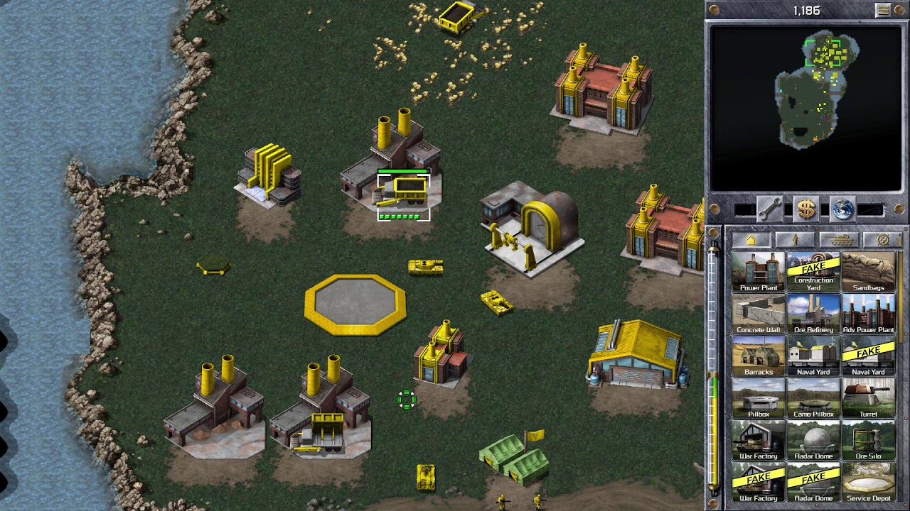 Red Alert Remastered — Схватка — 1 человек против 7 сложных ИИ (каждый может выбрать)