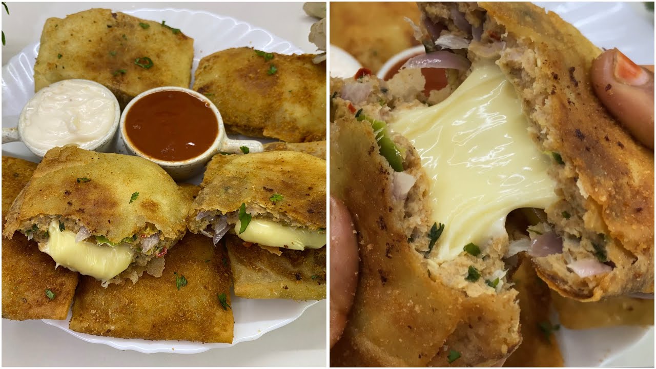 Ramzan Special ✨ Chicken Cheese Pocket Yummy Cheesy ￼￼ And Easy | Chicken Cheese Pocket Recipee ￼